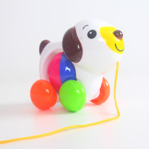 Childrens toys wholesale showdown with new heat selling baby learning step dragging dog pull-wire rattle-rattles 1-3-year-old