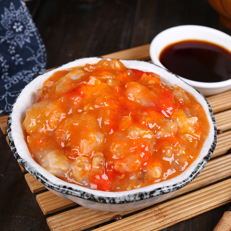 蟹膏宁波特产红膏蟹糊呛蟹舟山咸蟹蟹酱蟹浆醉蟹梭子蟹酱螃蟹即食