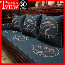 TVNW new Chinese mahogany furniture cushion living room solid wood sofa chair non-slip cushion Luohan bed cushion cover
