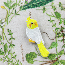 Japanese imported embroidery machine exquisite embroidery DIY clothes decoration cloth patch dress patch doll accessories parrot