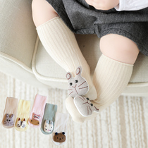 4 pairs of boxed baby socks spring and autumn 0 - 6 - 12 months newborn pure cotton baby socks are inserted