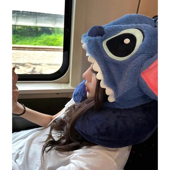 Sleeping Stitch three-eyed hooded U-shaped neck protection pillow nap pillow travel plane with hat U-pillow women
Sleeping Stitch three-eyed hooded U-shaped neck protection pillow nap pillow travel plane with hat U-pillow women