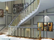 Villa stairs drafting copper armrestaurant mansion room custom guardrail duplex room balcony railing