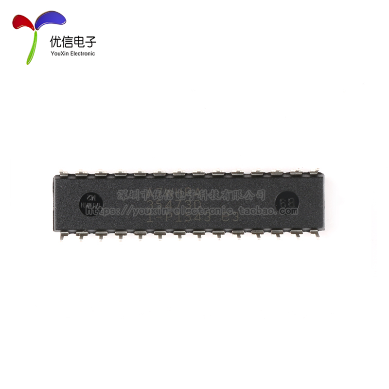 original genuine straight plug atmega328p-pu 8-bit microcontroller avr 32k flash memory dip-28