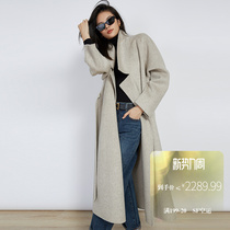 SOULKISS French style Lazy Coat JI simple paper man cashmere handmade bifacial baby winter coat