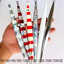 Yudu Luya bait South oil fast sinking iron plate lead fish long cast electroplated bionic bait 150 200 250 grams of ribbon fish