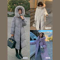 (Huchu Beautiful Moon Rabbit) Fashion Ocean Gas 90 White Duck Suede Down Clothing 2021 Winter Chinese Jacket Woman