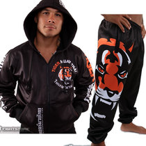 UFC long sleeve wear-resistant hoodie MMA Thai Tiger Boxing Hall sweater T-shirt pants Muay Thai training MMA