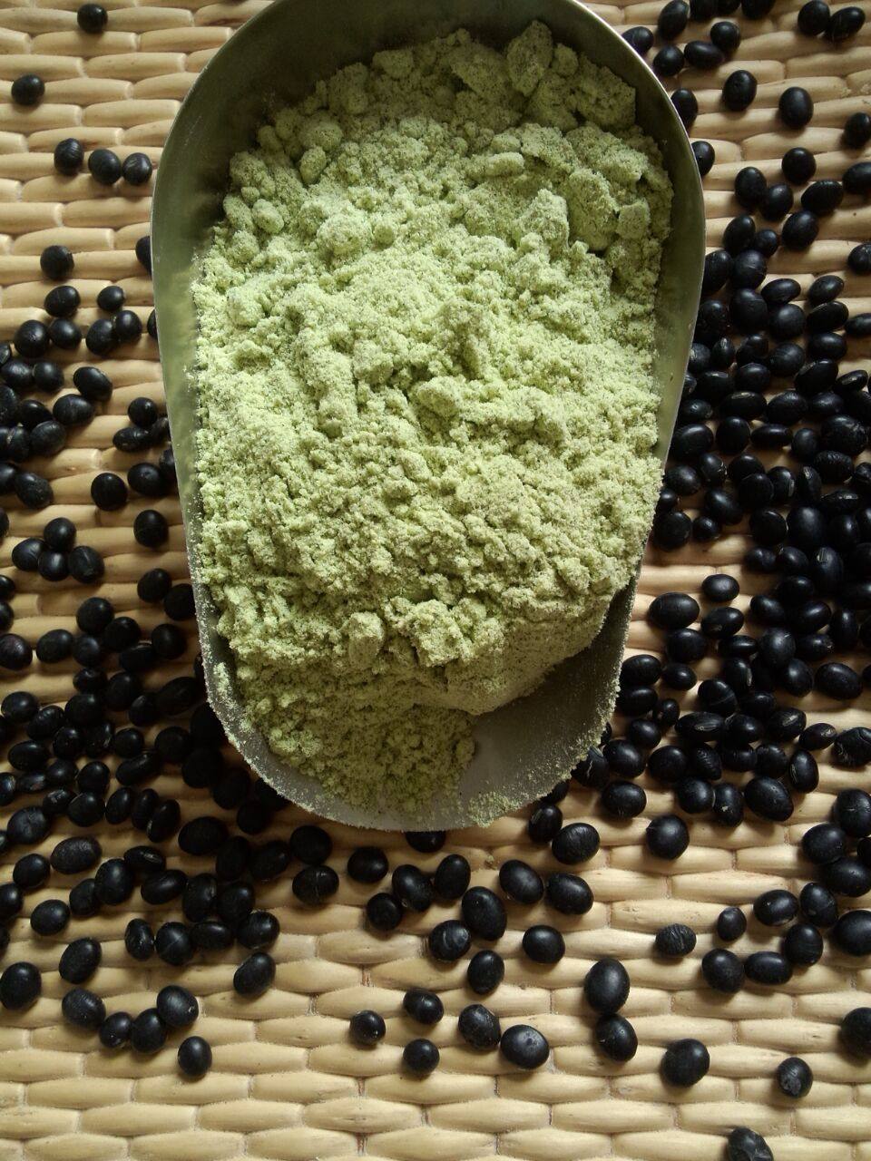 包邮农家现磨生黑豆面粉纯黑豆粉蒸窝头绿芯无糖无添加杂粮粉