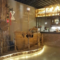 Decoration Pirate ship Museum exhibition Sightseeing ship Hotel decoration Catering decoration props Antique wooden ship