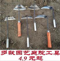 Flower shovel seedling shovel digging wild vegetables handmade shovel iron handle small hoe planting flowers planting vegetables garden art small shovel farmland weeding