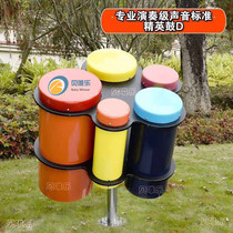 Outdoor childrens percussion instrument combination customized stainless steel percussion instrument Park community elite drum teaching tube piano