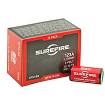SureFire 123A CR123A high performance lithium battery SC1 battery case Shelf life 2030 years