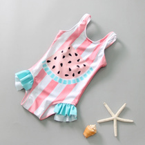Childrens swimsuit girl swimsuit Princess bikini baby conjoined split skirt style small middle and big children Hot Spring