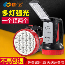 Kangming led flashlight strong light rechargeable super bright multi-function portable special forces outdoor searchlight household flashlight