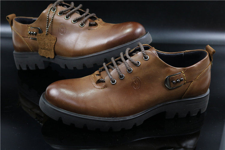 撤柜捡漏高端皮鞋男士休闲皮鞋头层牛皮男鞋英伦百搭复古大头皮鞋