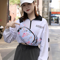 Running bag female Tide brand large capacity Joker money collection business package takeaway rider oblique span running bag waterproof gas station summer