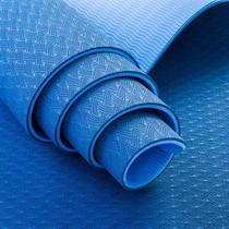 TPE yoga mat lengthened 185cm wide 80cm two-color 6mm environmentally friendly fitness yoga mat climbing mat