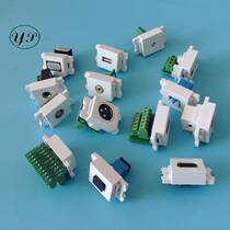 120 type audio VGA XLR microphone USB headset welding white solder-free module can be equipped with panel and ground plug