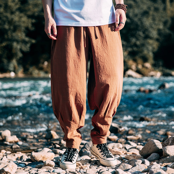 Chinese style cotton linen small feet harem pants without leggings monk pants loose large size meditation casual pants meditating ties pants men
Chinese style cotton linen small feet harem pants without leggings monk pants loose large size meditation casual pants meditating ties pants men