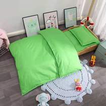 Pure green kindergarten quilted with three sets of pure cotton with core six sets of children quilted with babys bedtime children bedding