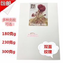 Baoding Baohong watercolor paper sketch paper Coarse and fine grain wood pulp 300 grams 180g230 full open paper Folio paper