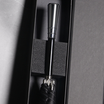 DanMunier original design gentleman long handle umbrella large double personality solid color simple mens straight umbrella