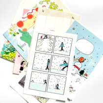 Pomegranate zakuro|Original illustration gentle life series postcard