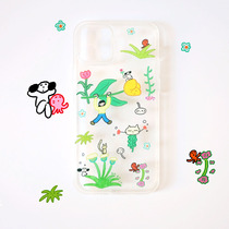 Pomegranate zakuro|Spring Flower Original Design Transparent Silicone All - Inclusive Silicone Shell