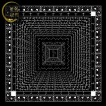 Six-character truth Thangka gold cloth hand-painted color diy paint color painting decompression meditation painting (color world)