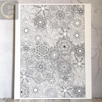 Mandala cloth surface painting hand-painted coloring decompression meditation decoration painting (Coloring World)