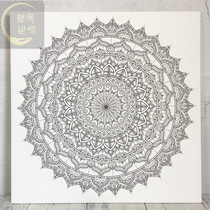 Mandala painting painting hand drawing graffiti diy Decompression meditation decoration painting (Coloring World)