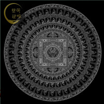 Sakyaman mannian town thangka gold painting color hand painted color meditation decompression decorative painting (color world)