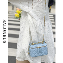 SALONBUS Lipstick Box contains small fragrance diamond chain makeup pack leather mini - lean span square pack