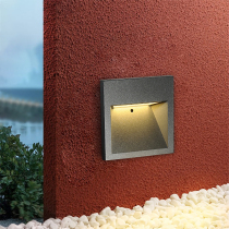 Led ground corner lamp outdoor waterproof embedded in step light outdoor stair tread wall corner lamp courtyard hallway stair light