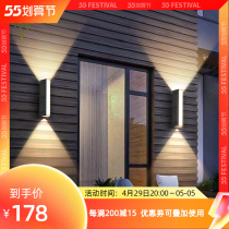 Outdoor wall lamp led waterproof double head Spotlight Outdoor Courtyard lamp villa Jean Hallway Aisle Decorated Wall Lamp