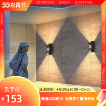 Outdoor Wall Lamp Led Home Minimalist Waterproof Courtyard Lamp Garden Villa Stairway Lamp Gate Decoration Double Head Wall Lamp