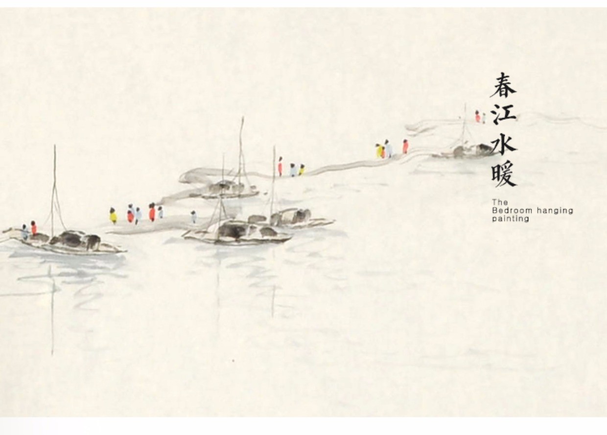 吴门禅意 纯手绘江南水乡国画风景画 客厅挂画装饰画_7折现价1480元