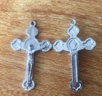 Classic simple St Benedict qumo Jesus Cross Pendant Gift Rosary Accessories