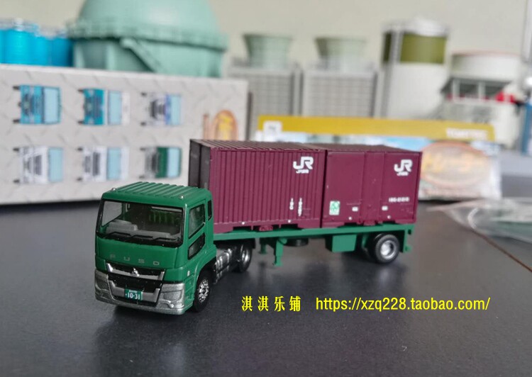 Модель машины tomytec㊣1：150拖车10弹 五十铃三菱 ud日野  集装箱化学品挂车