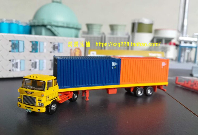 Модель машины tomytec㊣1：150拖车10弹 五十铃三菱 ud日野  集装箱化学品挂车