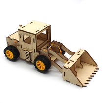 Forklift Model 1 Wooden Assembled Hand Toy Diy Scientific Experiment Small Inventions Materials Tech Small Productions