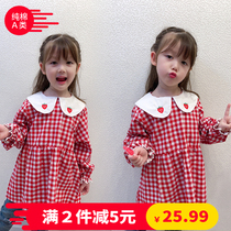 Baby eating gown girl waterproof anti-dirty anti-dressing childrens apron cotton baby bib