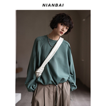NIANBAI chanting 2021S 85 Tencel air layer sweater 2021 New NW3599