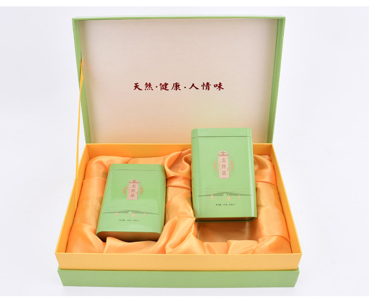 天心荷塘龙井绿茶礼盒200克盒