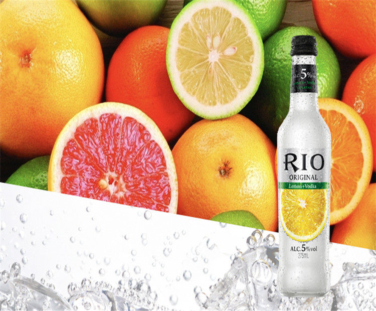 锐澳(rio) 本味5度青柠味伏特加鸡尾酒 275ml/瓶 - 天猫超市