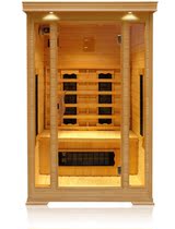 Khan steam room home sauna room wood far infrared light wave room single double sweat Steam Machine imported hemlock