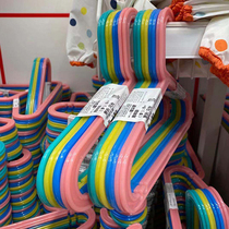 IKEA Baggis childrens cool clothes rack baby baby clothes hanging non-slip plastic clothes support new color hangers 8 pieces