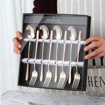 304 stainless steel spoon Fork combination set gift box