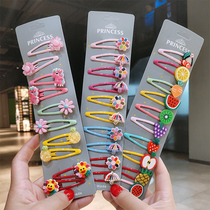 Children hairclip BB clip broken hairclip does not hurt hair Korean Hyuna fruit girl bangs headdress hair card female clip